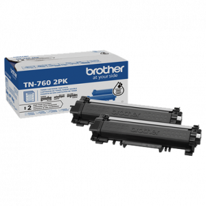 TN760  2PK High-Yield Toner, Black Twin Pack, Yields approx. 3,000 pages/cartridge‡ $129.99